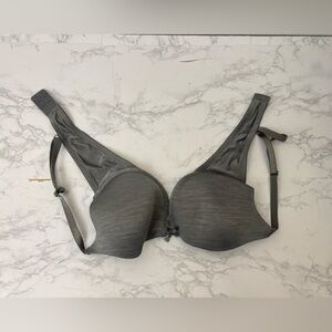 Secret Treasures Bra Gray Navy Blue Heather 36C Underwire Smooth Cup​